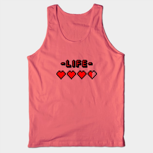 8-bit gamer lifebar Tank Top by badbugs